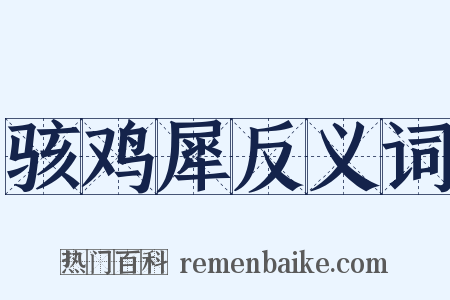 骇鸡犀反义词是什么意思的图片